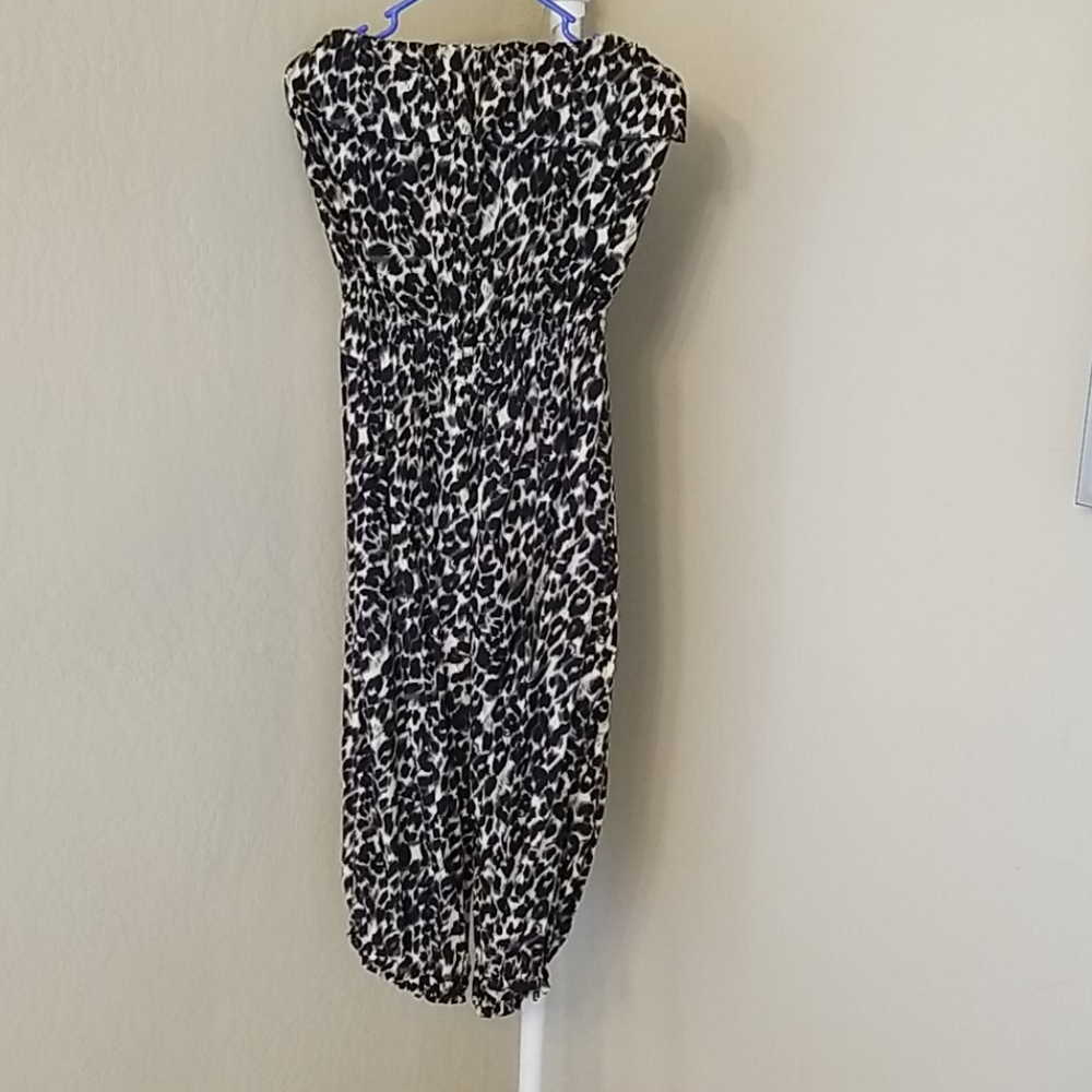 Strapless midi jumpsuit